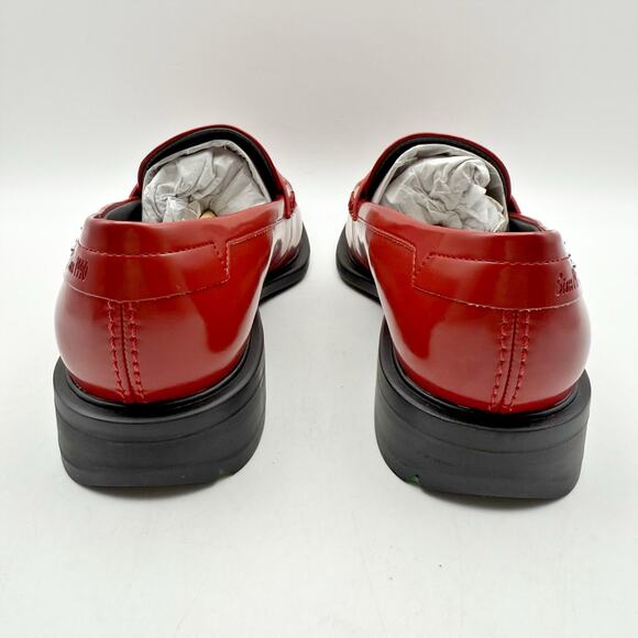 Franco Sarto Womens Eden Studded Loafers US 8.5 M EU 39 Red Slip On NWOB - Picture 9 of 12